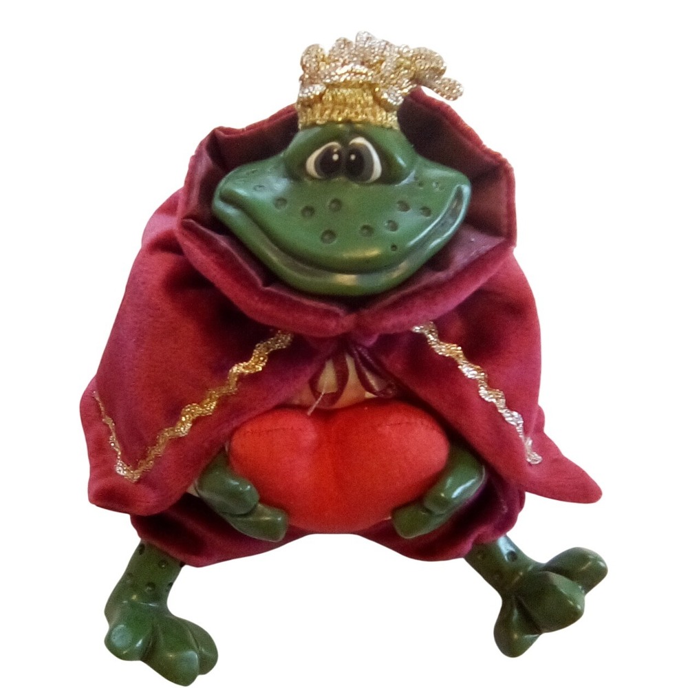 Russ Berrie, Prince Charming Frog & Valentine Heart Figurine 2005 Collectible - Picture 12 of 12